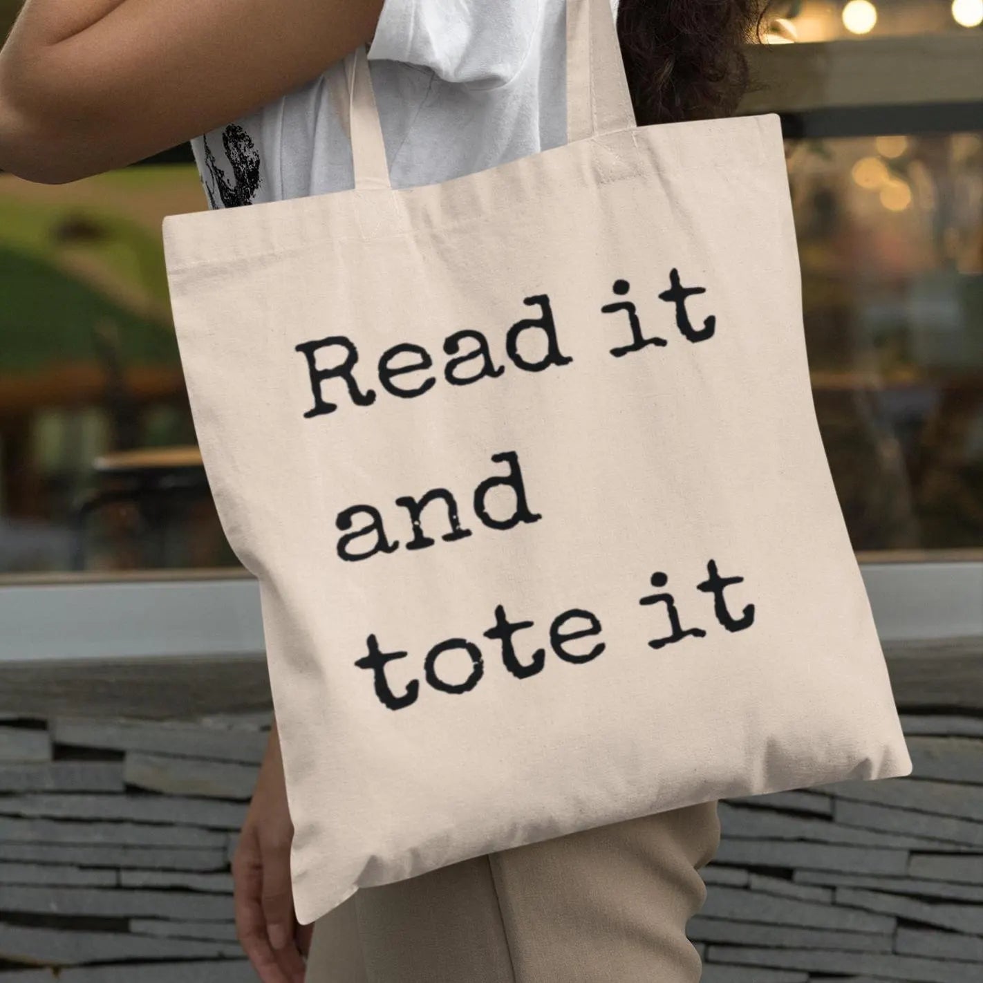 Read It And Tote It Reading Quote Minimalist Tote Bag