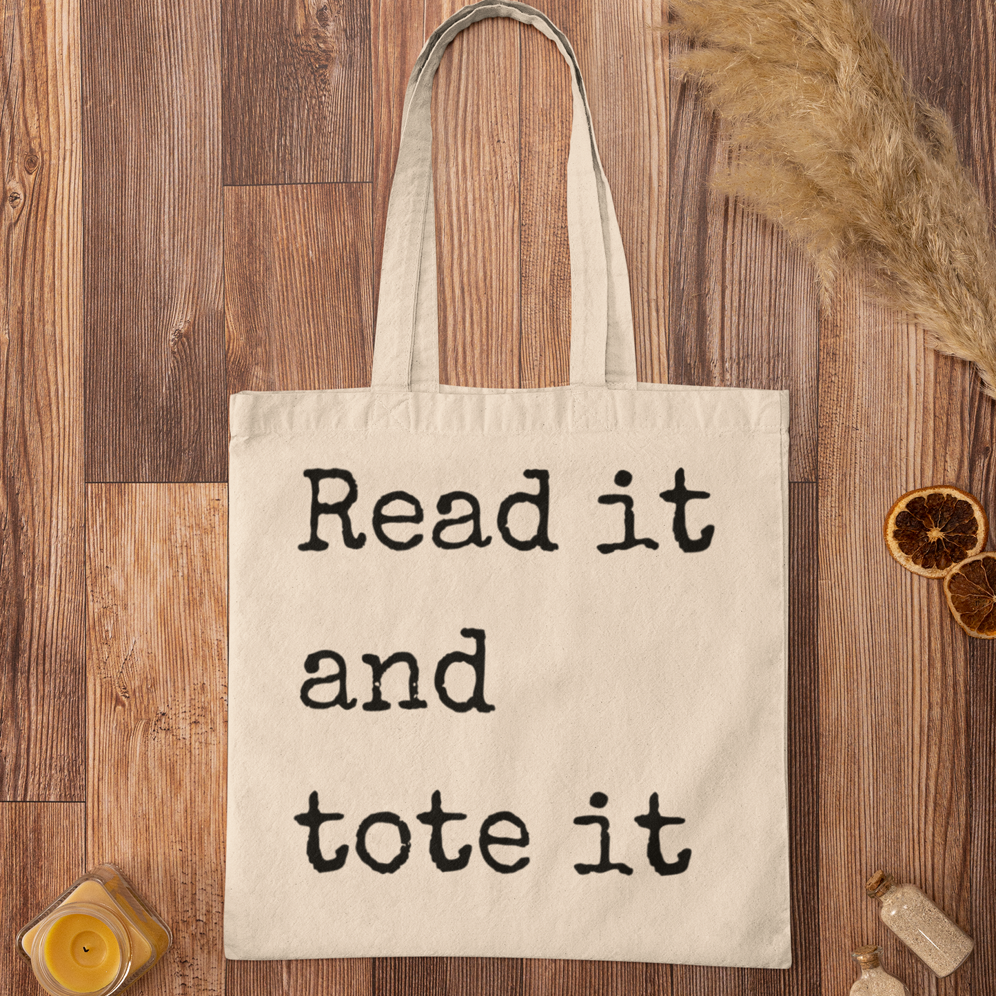 Read It And Tote It Reading Quote Minimalist Tote Bag