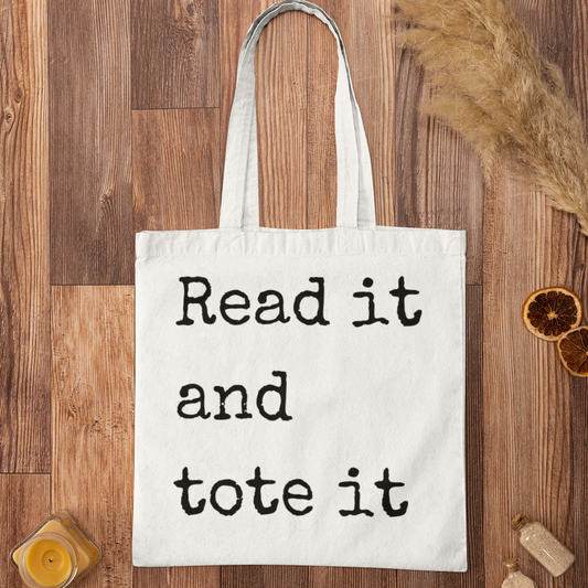 Read It And Tote It Reading Quote Minimalist Tote Bag